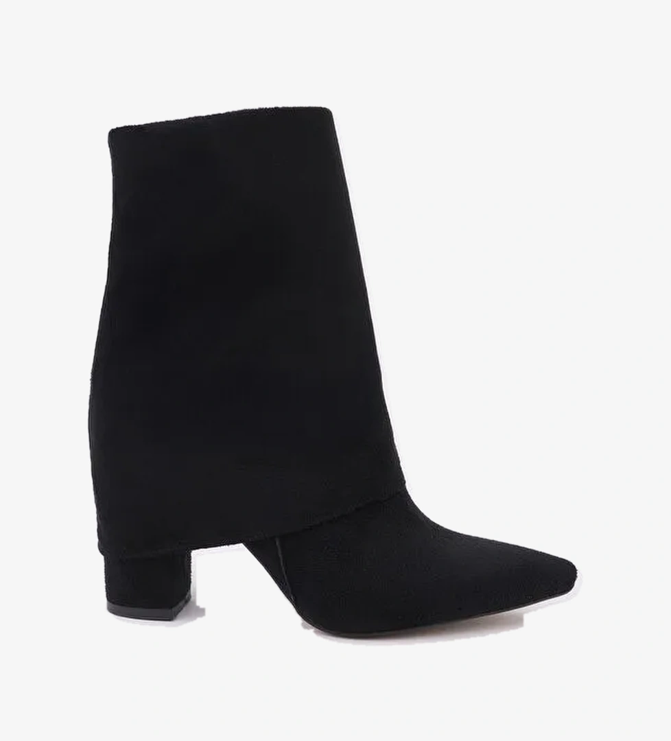 İMPERA Sivri Burun Kalın Topuklu Fermuarlı Kadın Bot - Görsel 1