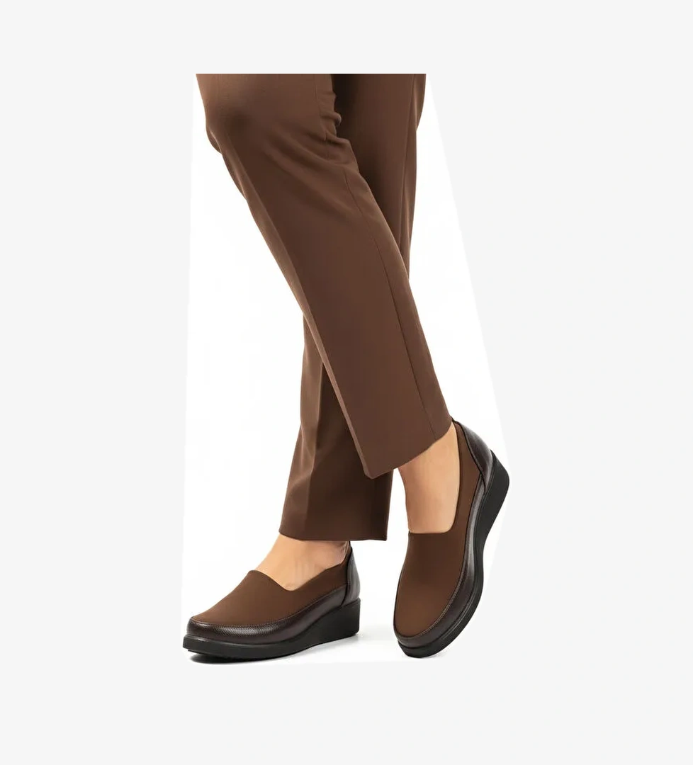 Kahve Floter Tekstil Kadın Casual Ayakkabı 651586 Z