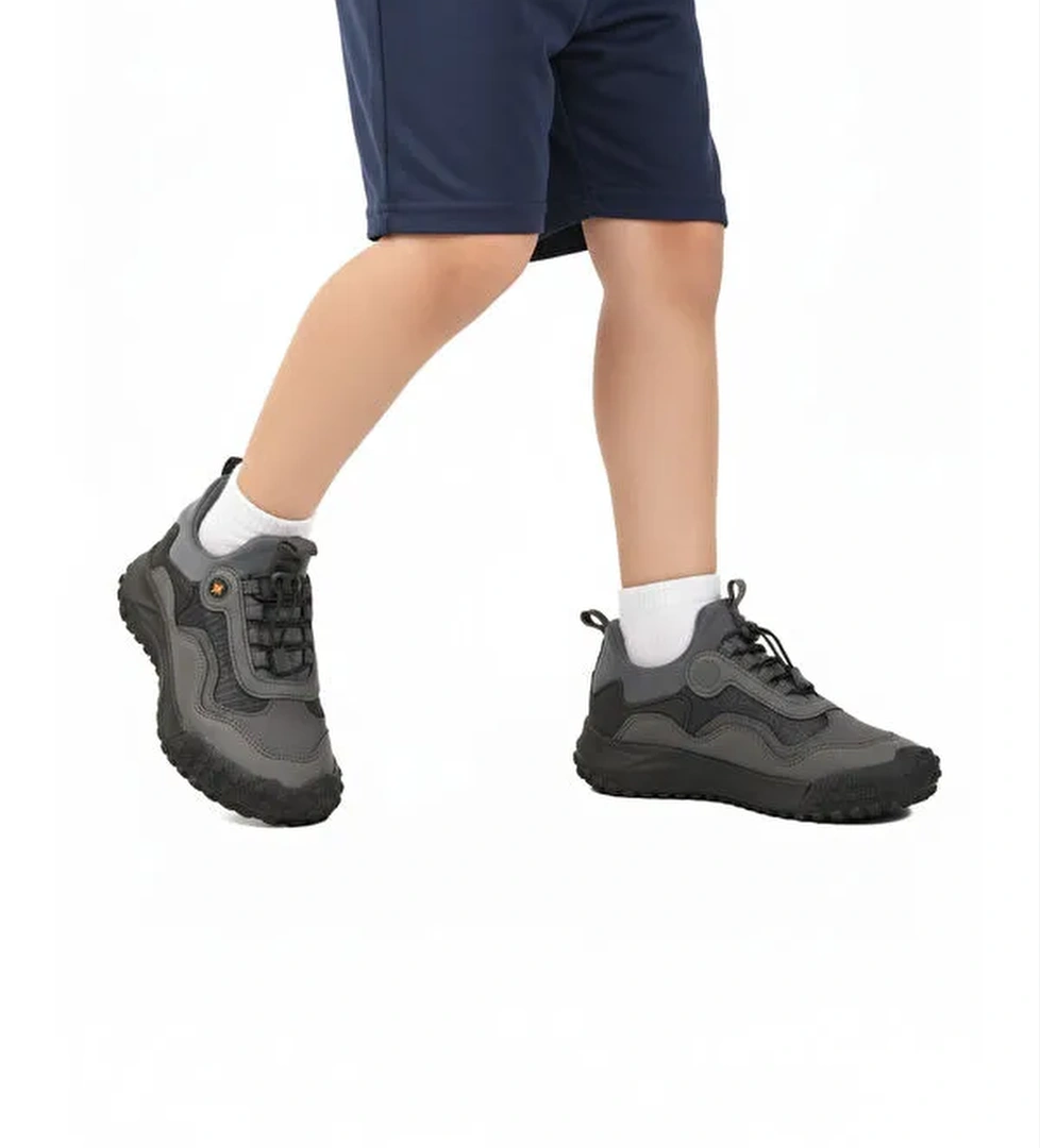 Füme Suni Deri Çocuk Outdoor Ayakkabı G63 Kids F