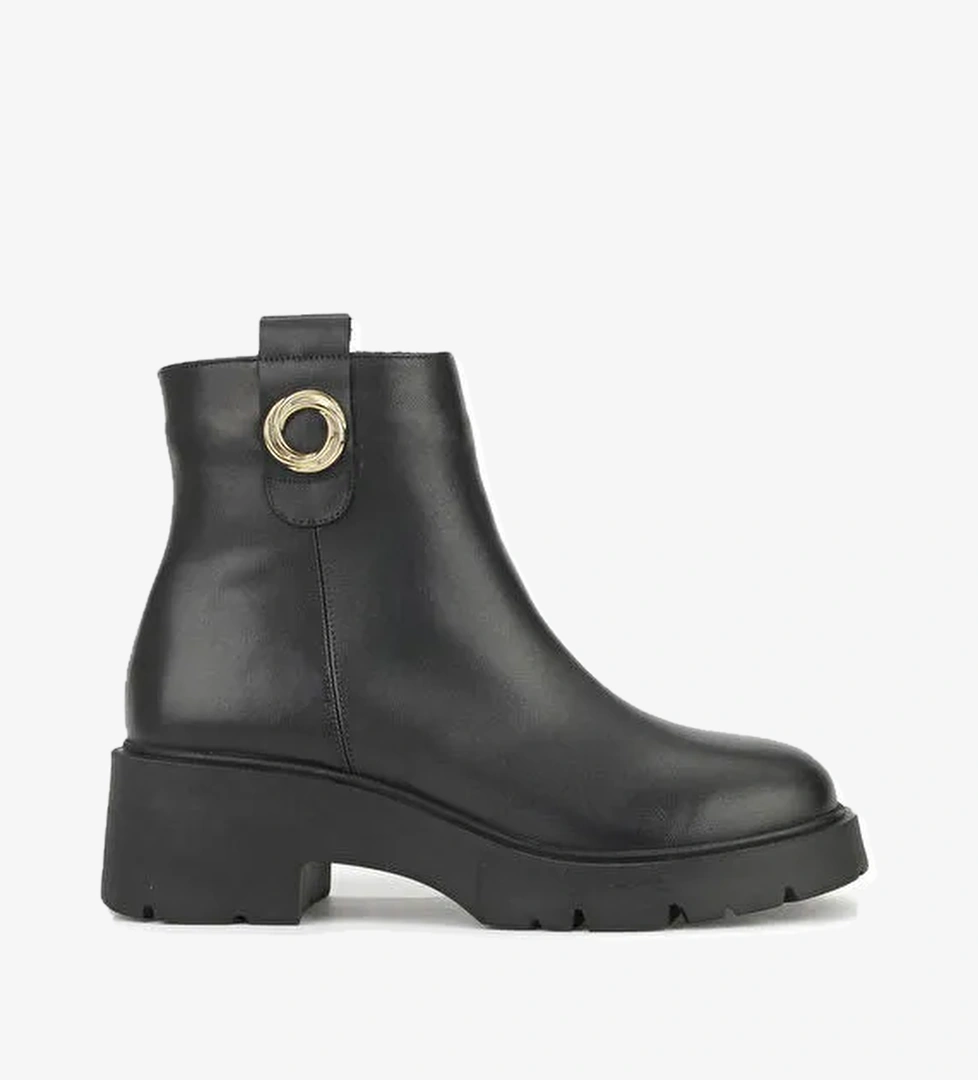 Kadın Hakiki Deri Bot 1531030Z2593 Siyah - Görsel 1