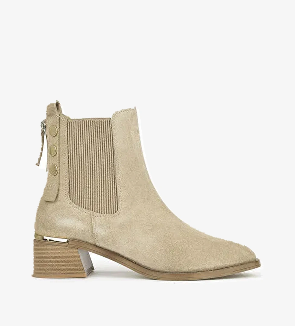 Kadın Hakiki Deri Bot 1531050Z26103552K2 Bej - Görsel 1