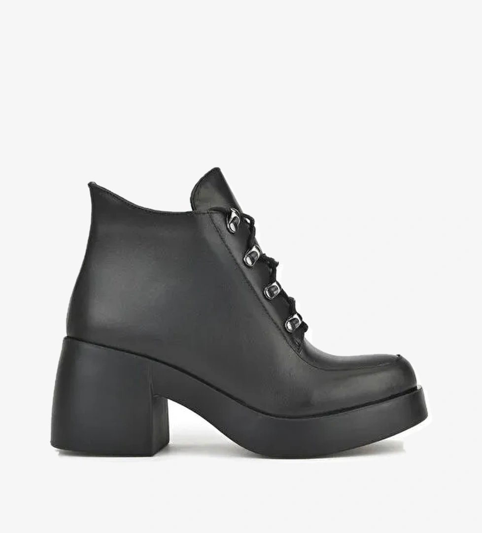 Kadın Hakiki Deri Bot 1531050Z26105354K Siyah - Görsel 1