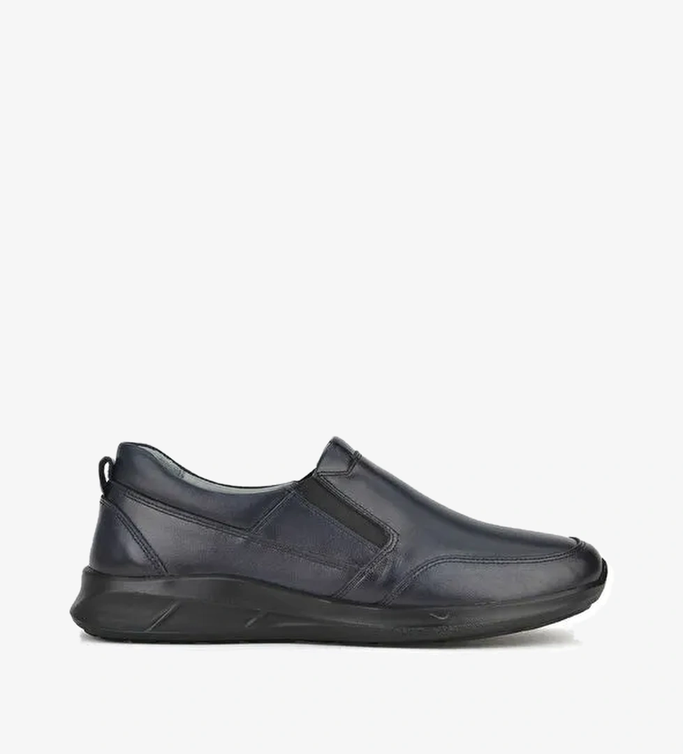 Erkek Hakiki Deri Konfor Ayakkabı 1531055Z1060 Lacivert