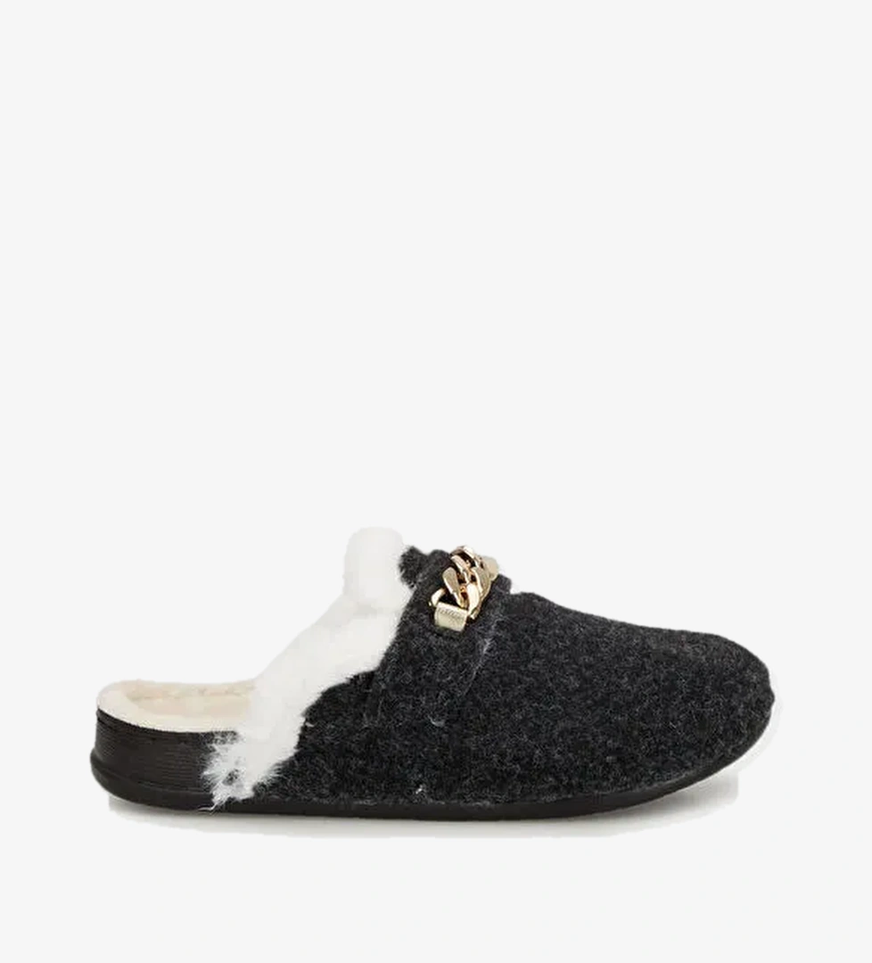 Zincir Detaylı İçi Pelüş Ev Terlik 6711005