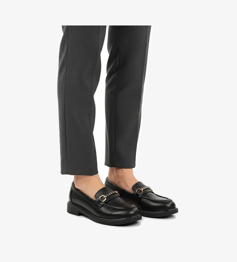 Siyah Cilt Kadın Casual Ayakkabı 572441 Z - Görsel 1