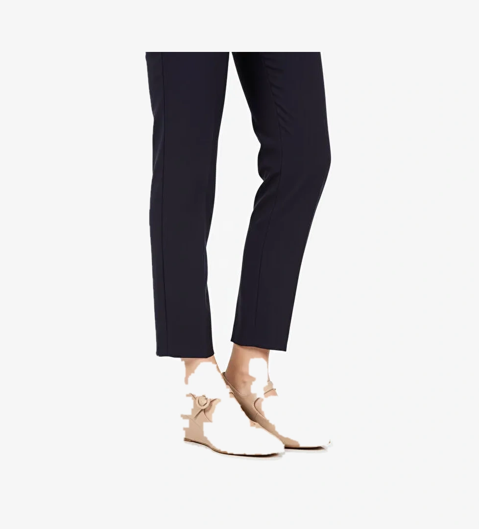 Bej Dolgu Topuklu Bantlı Kadın Casual Ayakkabı 312478 Z