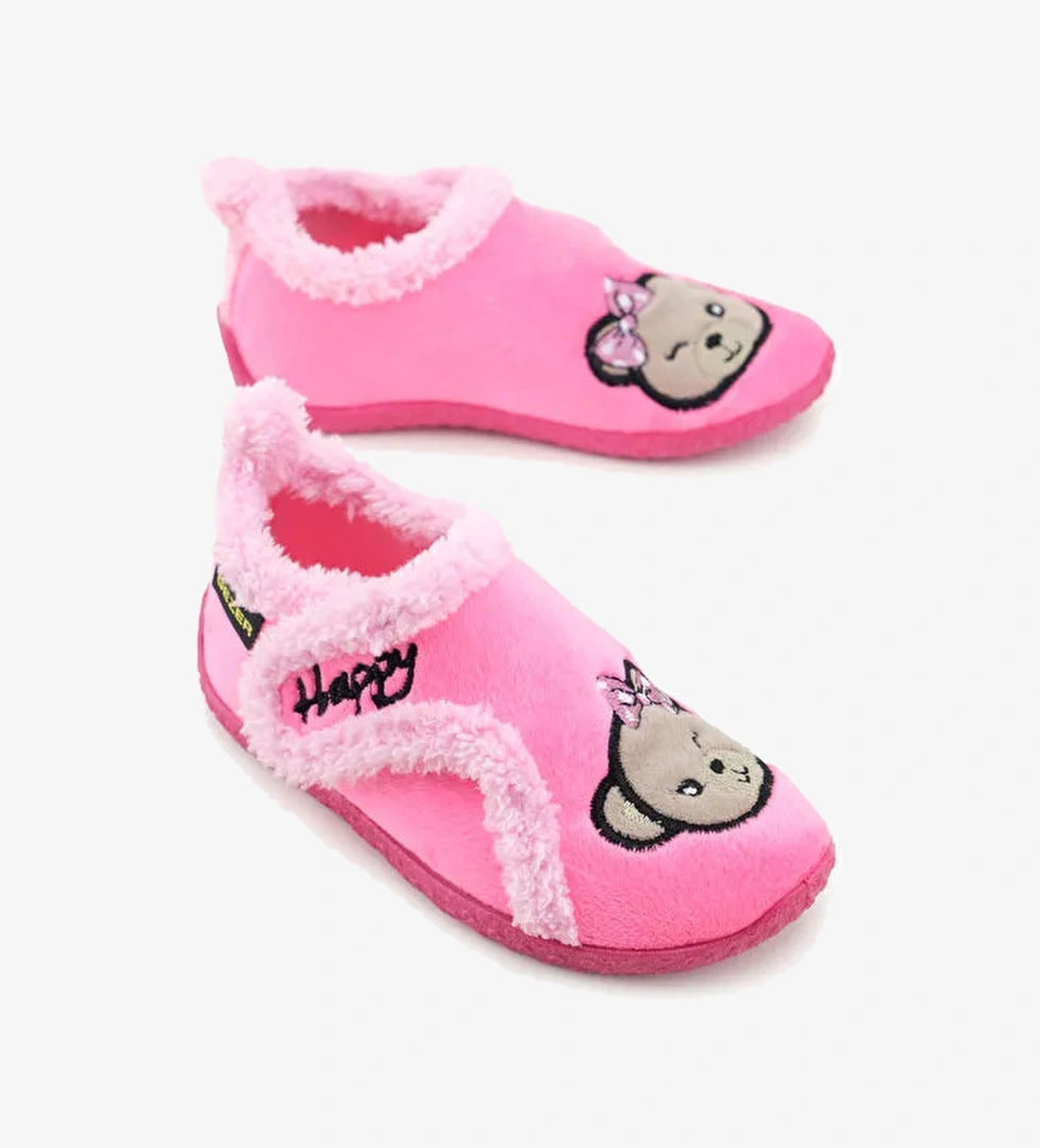 Gezer Kışlık Kız Çocuk Rahat Taban Cırt Cırtlı Ayarlanabilir Ev Okul Kreş Panduf Ayakkabı model görseli