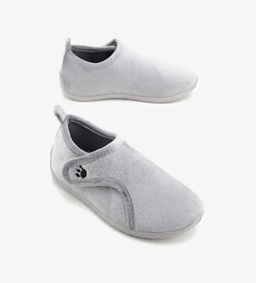 Kışlık Kız Çocuk Rahat Taban Cırt Cırtlı Ayarlanabilir Ev Okul Kreş Panduf Ayakkabı