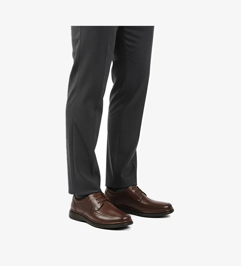 Kahve Hakiki Deri Erkek Casual Ayakkabı DSN 2038 M