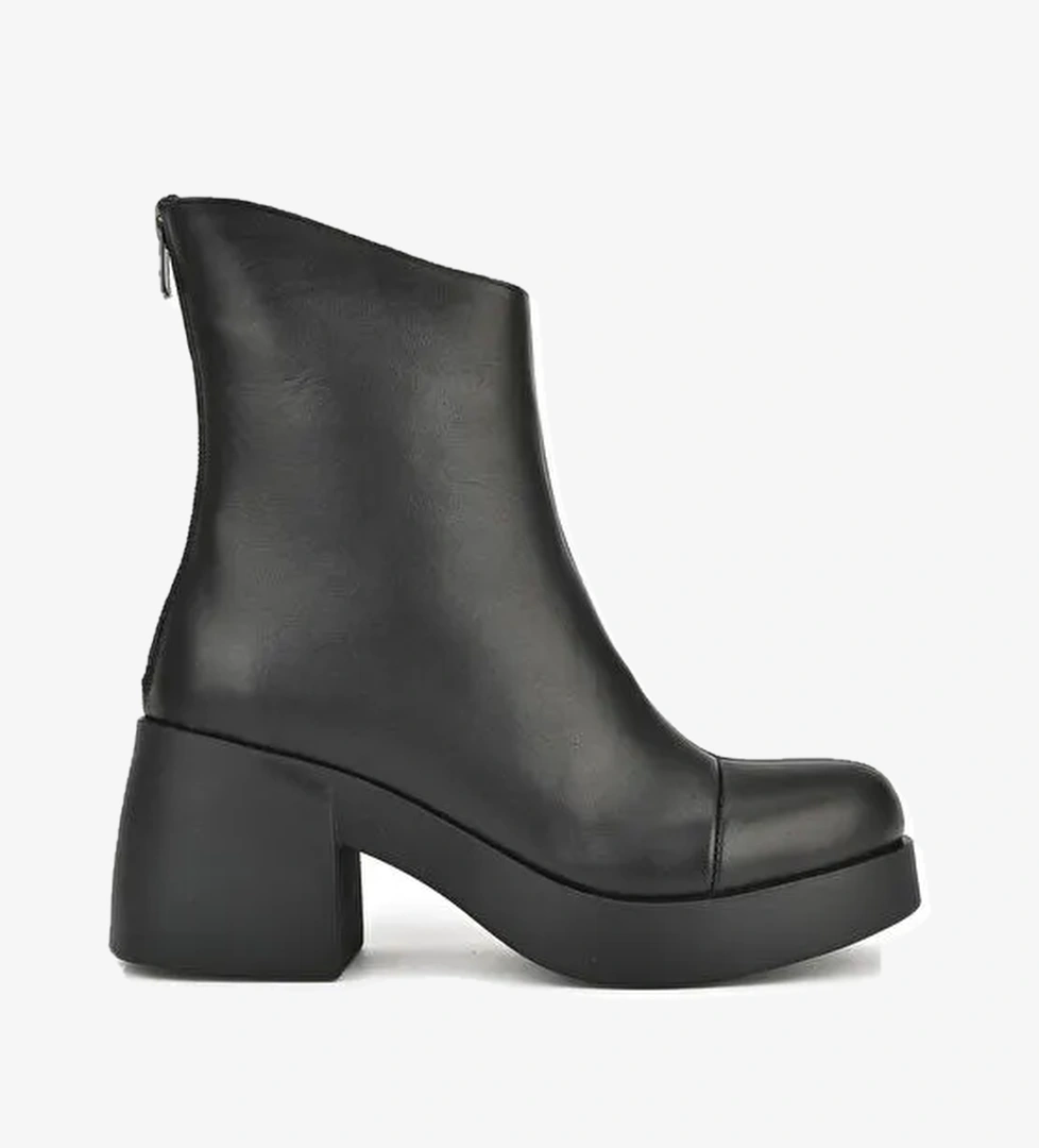 Kadın Hakiki Deri Bot 1531050Z26105358K Siyah - Görsel 1