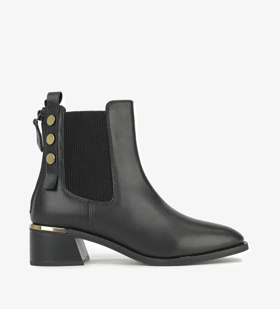 Kadın Hakiki Deri Bot 1531050Z26103552K Siyah - Görsel 1