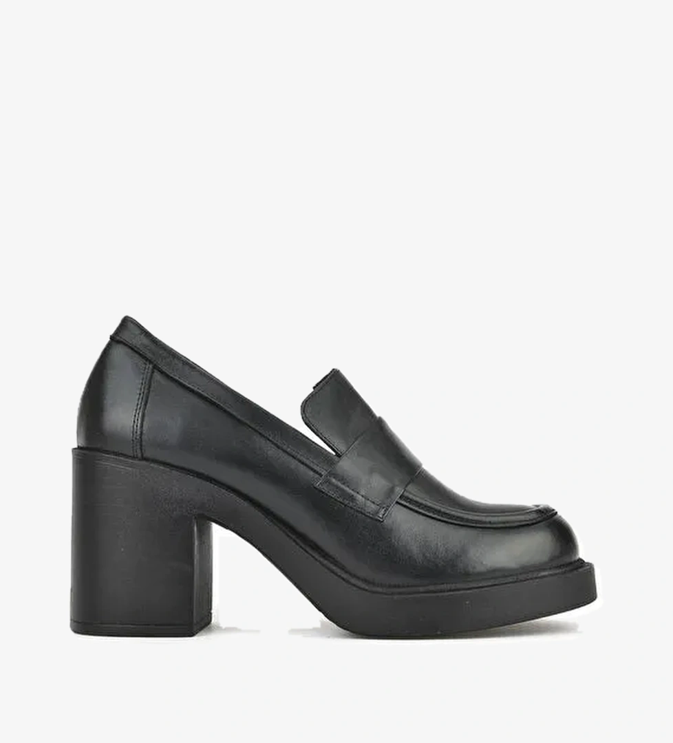 Kadın Hakiki Deri Ayakkabı 1531050Z25101100Y Siyah - Görsel 1