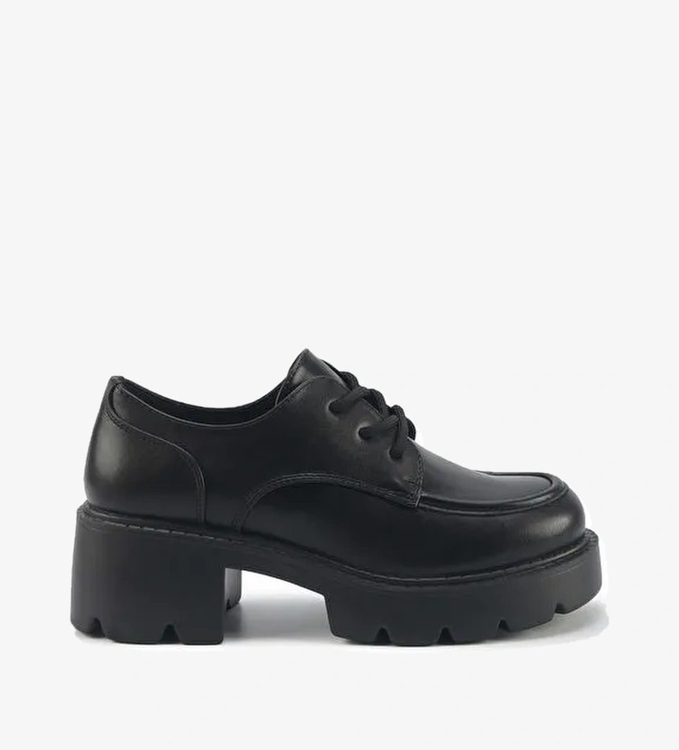 326502.Z 5PR Siyah Kadın Oxford Ayakkabı - Görsel 1