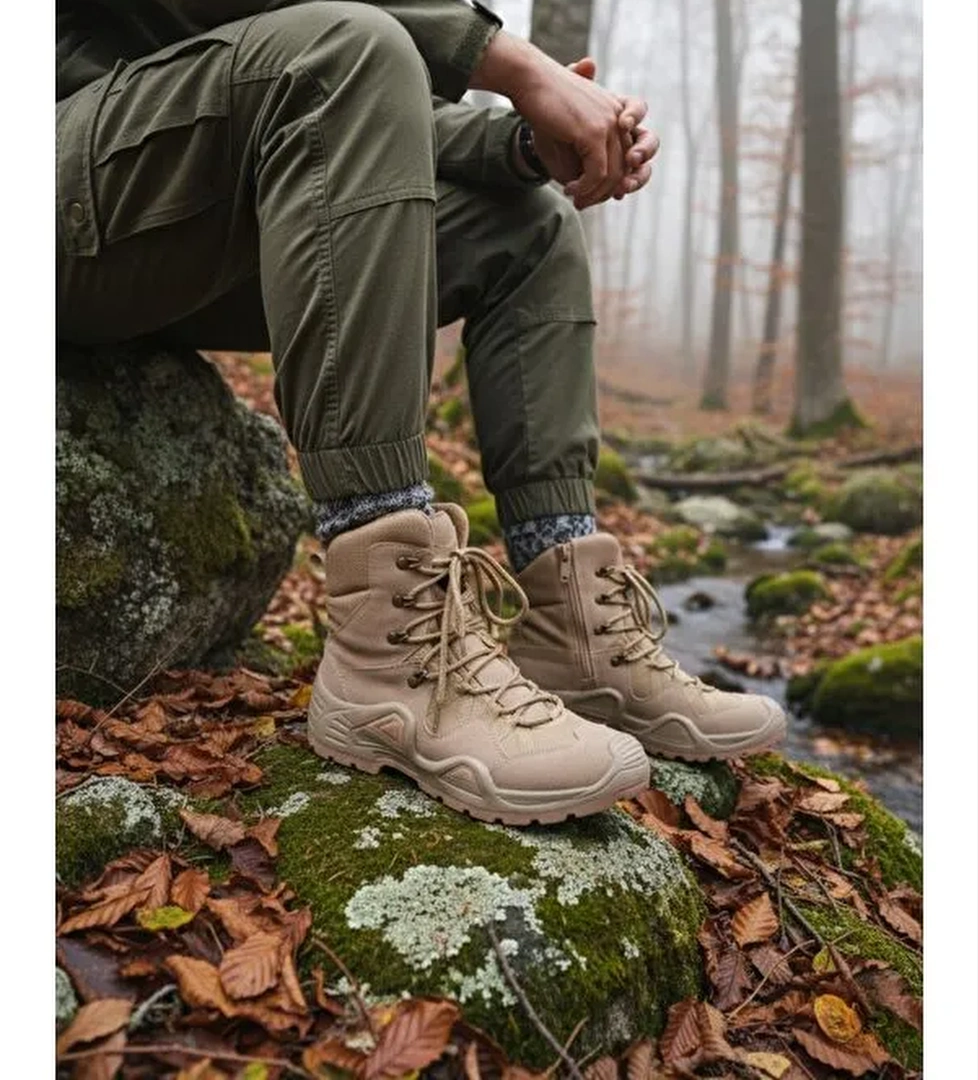 RANGER Tactical Askeri Fermuarlı ve Bağcıklı Postal Çöl Botu