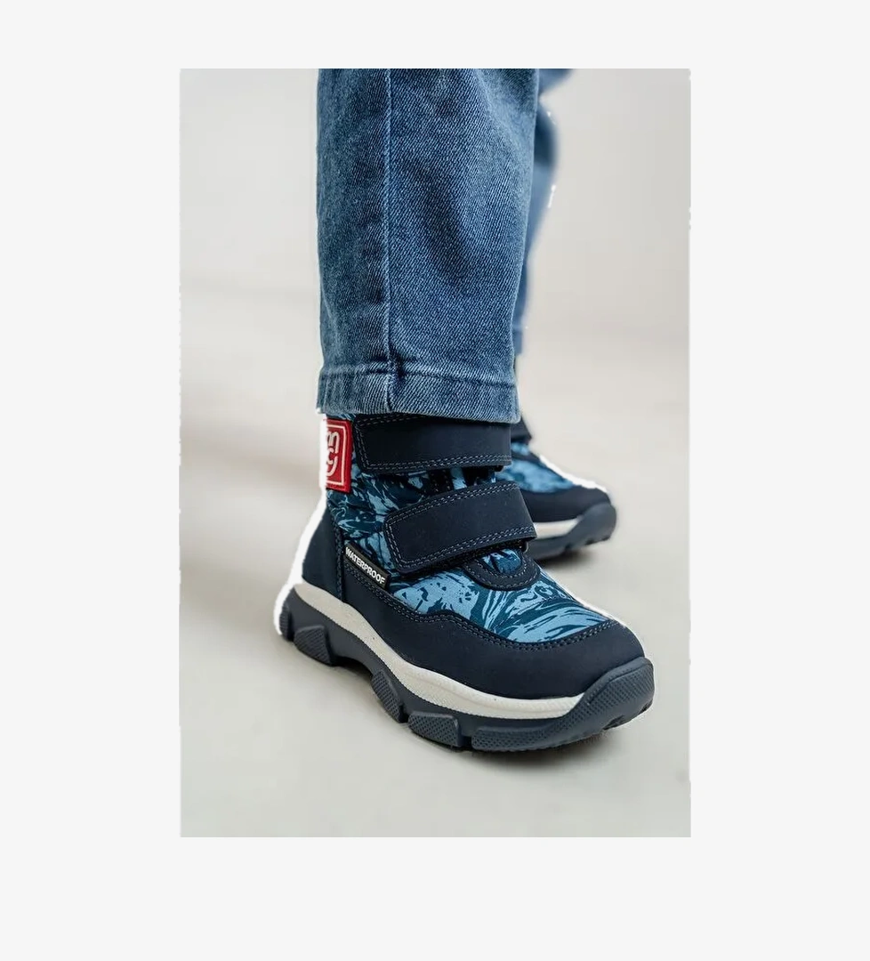 Erkek Çocuk Lacivert Su Geçirmez Anatomik Günlük Bot - Görsel 1