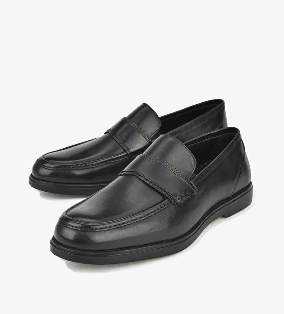 Erkek Hakiki Deri Ayakkabı 143745Z0303 Siyah