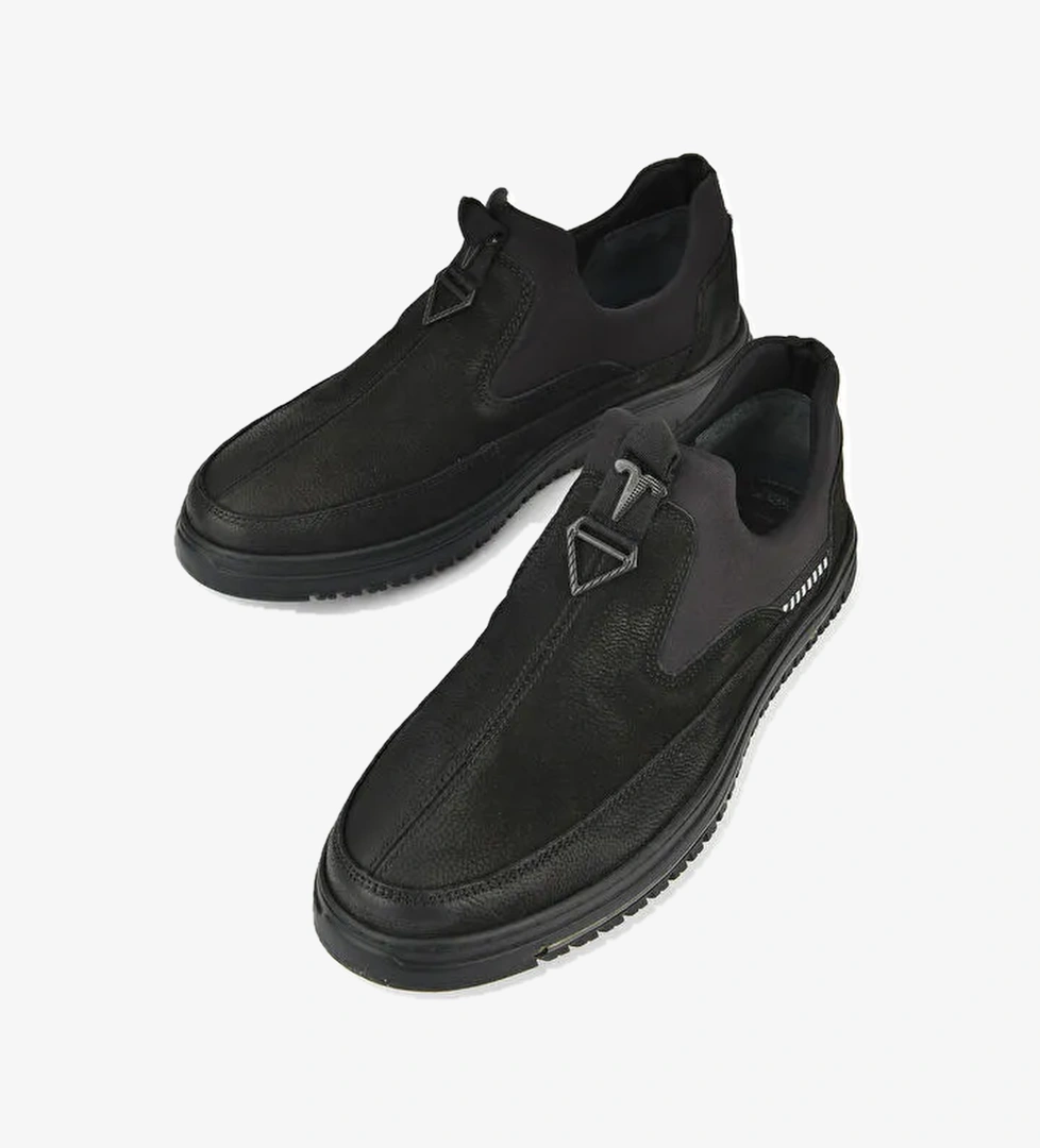 Erkek Hakiki Deri Ayakkabı 1531040ZK24022 Siyah - Görsel 1