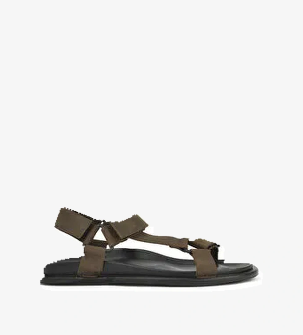 Erkek Hakiki Deri Sandalet 1511052Z5351 Haki