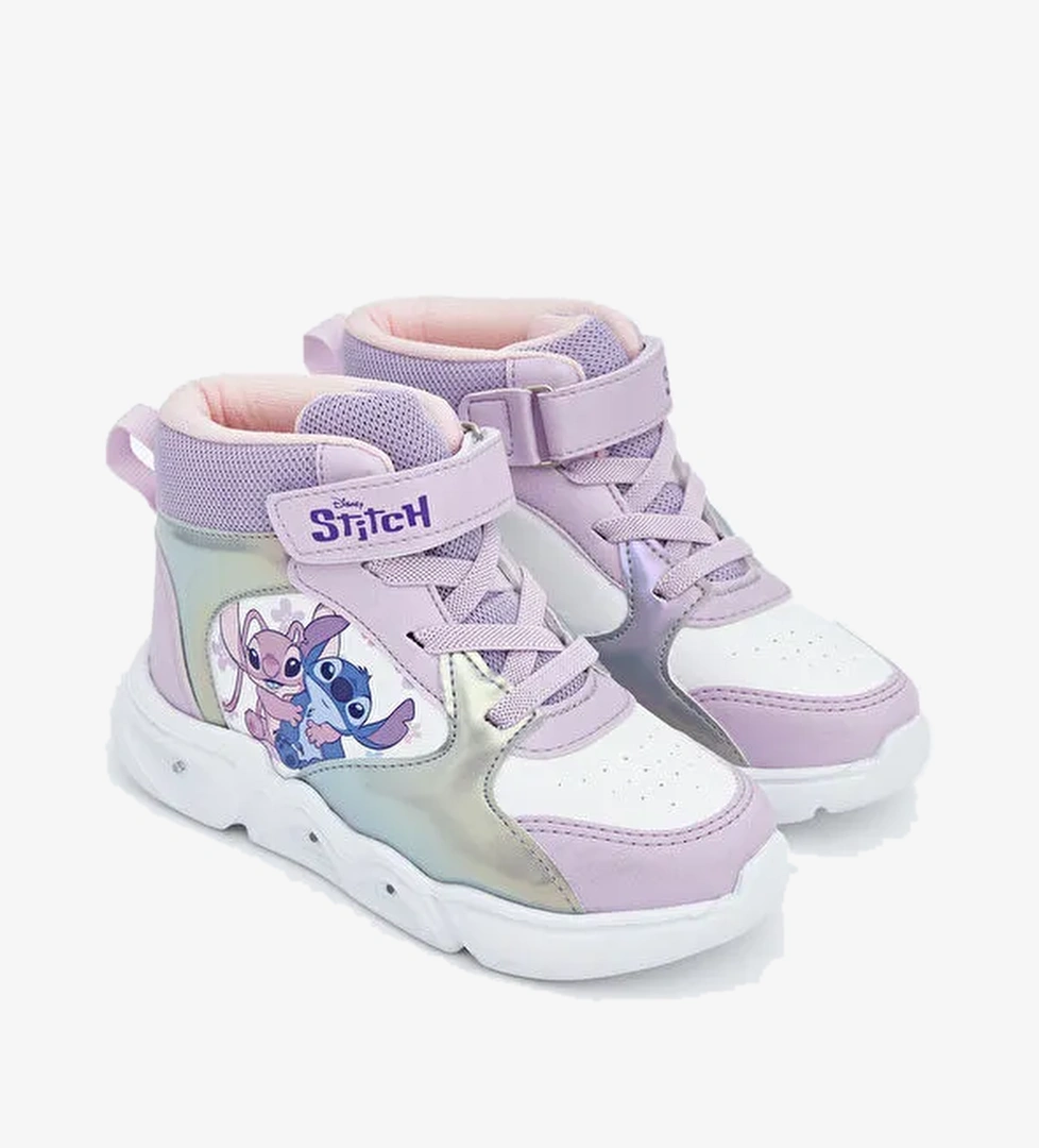 Lilo ve Stitch Baskılı Kız Bebek Spor Ayakkabı