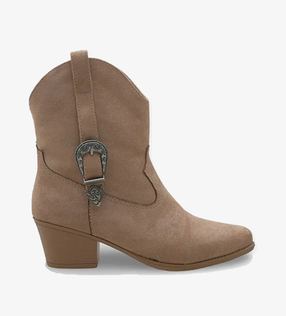 Capone Outfitters Zane Süet Çekmeli Kadın Kovboy Bot model görseli