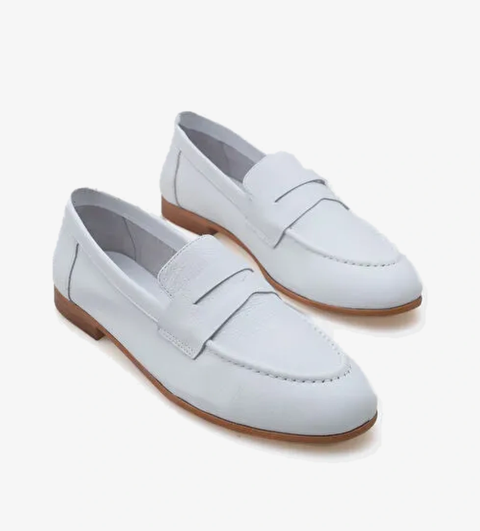 Calla Hakiki Deri Kadın Loafer - Görsel 1