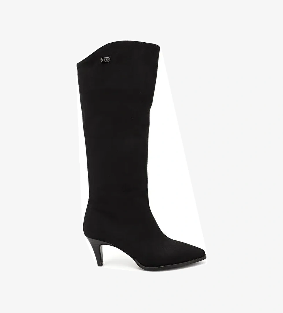 Kadın KOYU SİYAH Sivri Burun İnce Topuklu Çizme