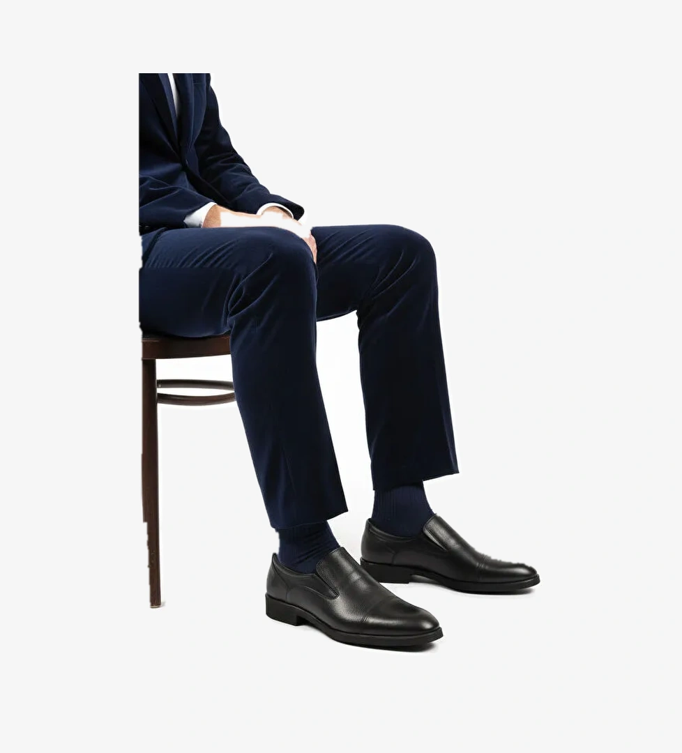 Ayakmod Siyah Kahve Hakiki Deri Kaymaz Taban Erkek Klasik Ayakkabı 916 M model görseli