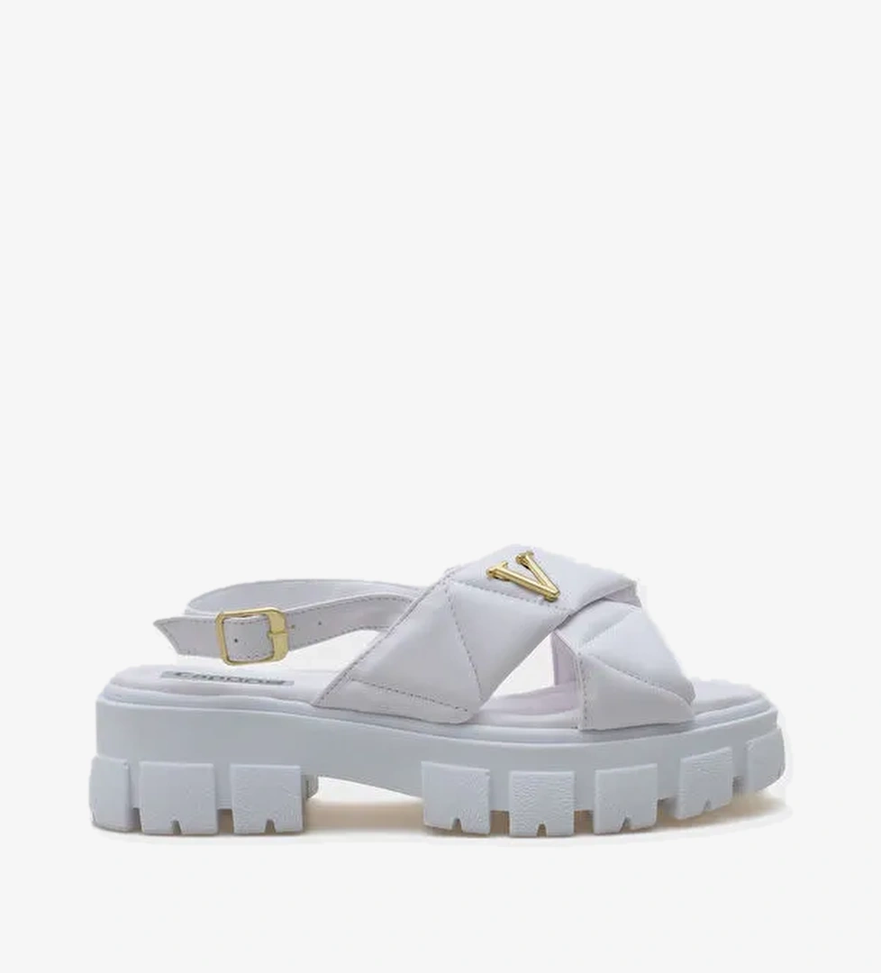 Chiquita Kalın Tabanlı Bilekten Bantlı Konfor Tabanlı Kadın Sandalet