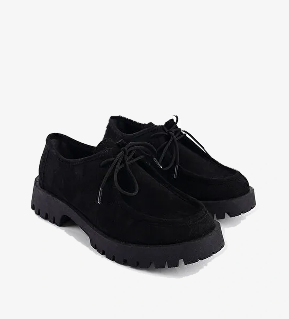 Capone Outfitters Shelly Trak Tabanlı Süet Kadın Loafer Ayakkabı model görseli