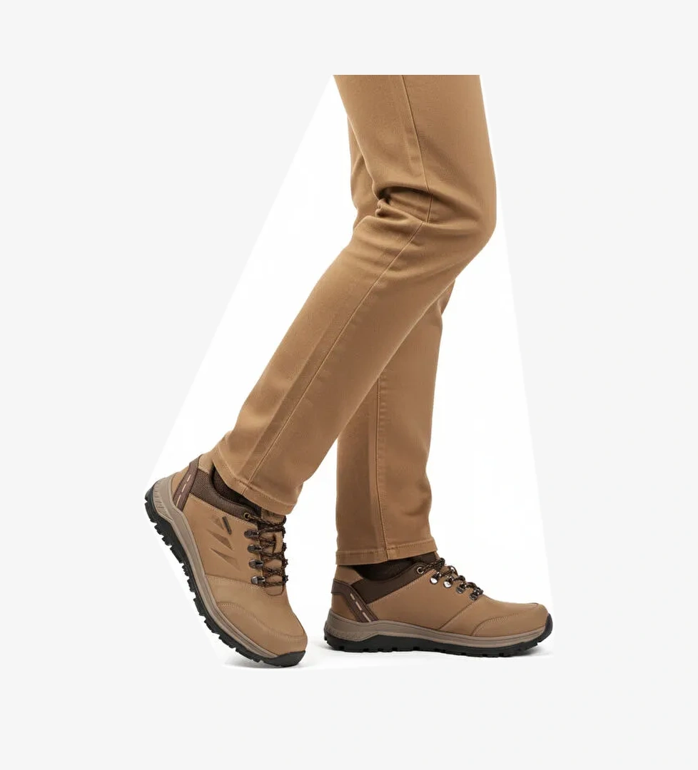 Kum Hakiki Deri Kaymaz Su İtici Erkek Outdoor Ayakkabı 2343 M - Görsel 1