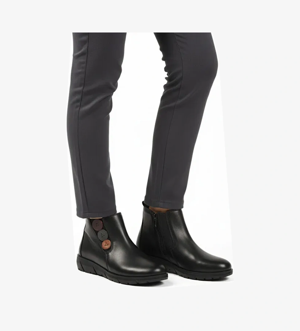 Voyager Kahve Hakiki Deri Anatomik Kaymaz Taban Kadın Bot Z406 Z model görseli