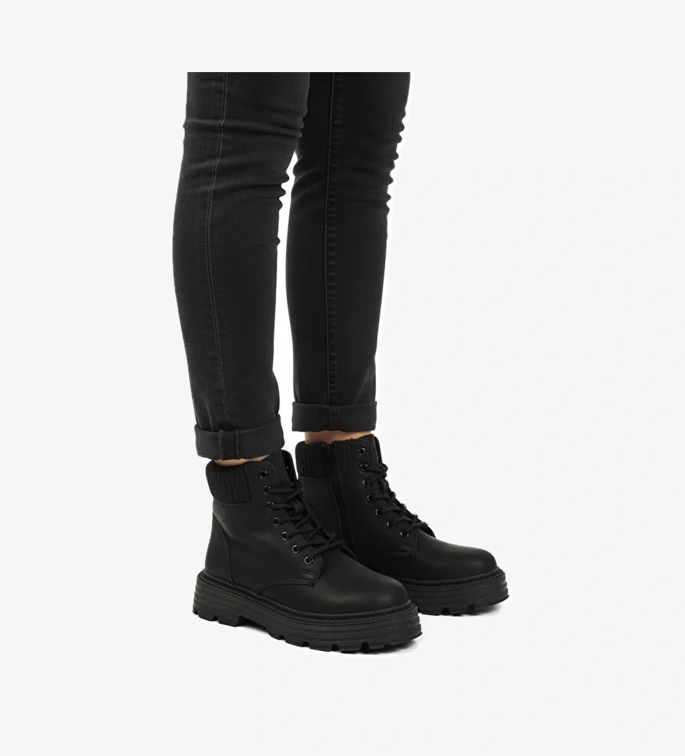 Siyah Zümrüt Polarlı Kaymaz Taban Kadın Bot Serpa 5200 Z