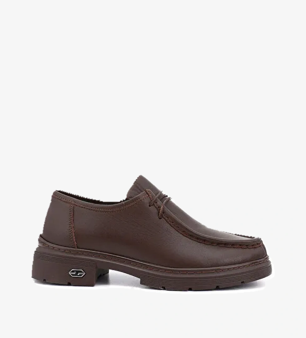 Kadın ÇİKOLATA KAHVE Bağcıklı Hakiki Deri Comfort Ayakkabı