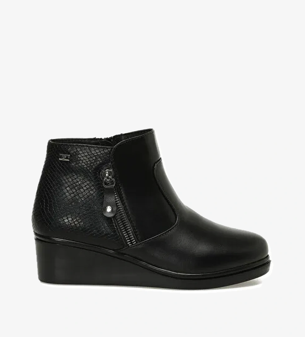163050.Z5PR Siyah Kadın Dolgu Topuk Bot - Görsel 1