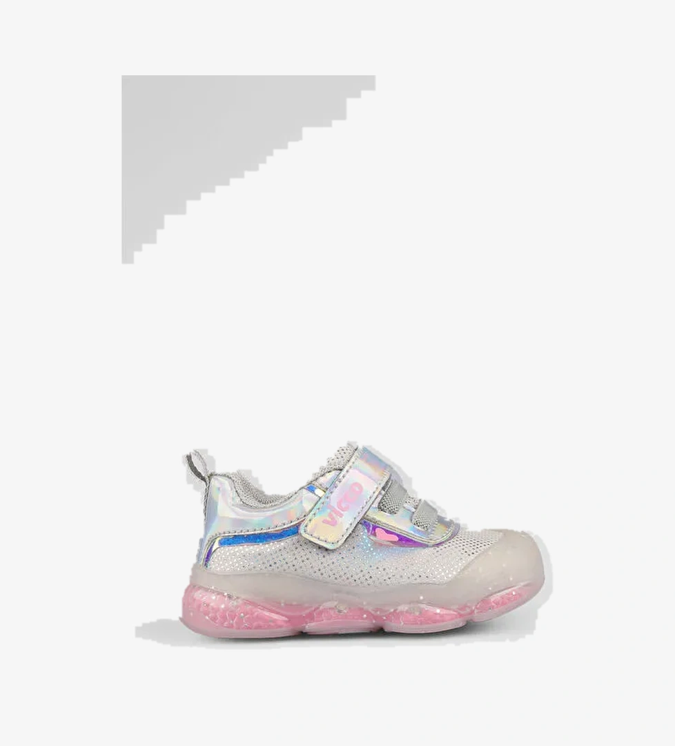 Vicco Pety Işıklı Kız Bebek Beyaz Günlük Ayakkabı model görseli