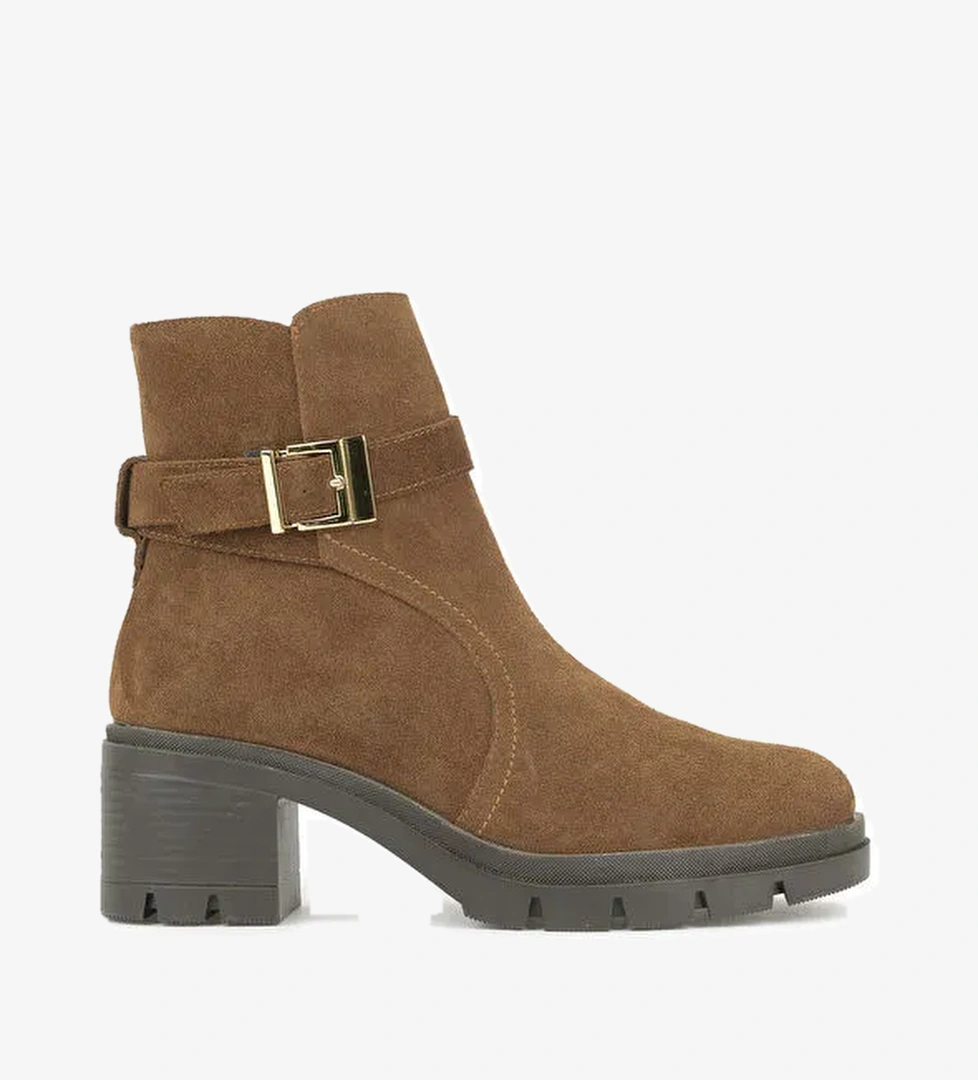 Kadın Hakiki Deri Bot 1531022Z76942 Tütün - Görsel 1