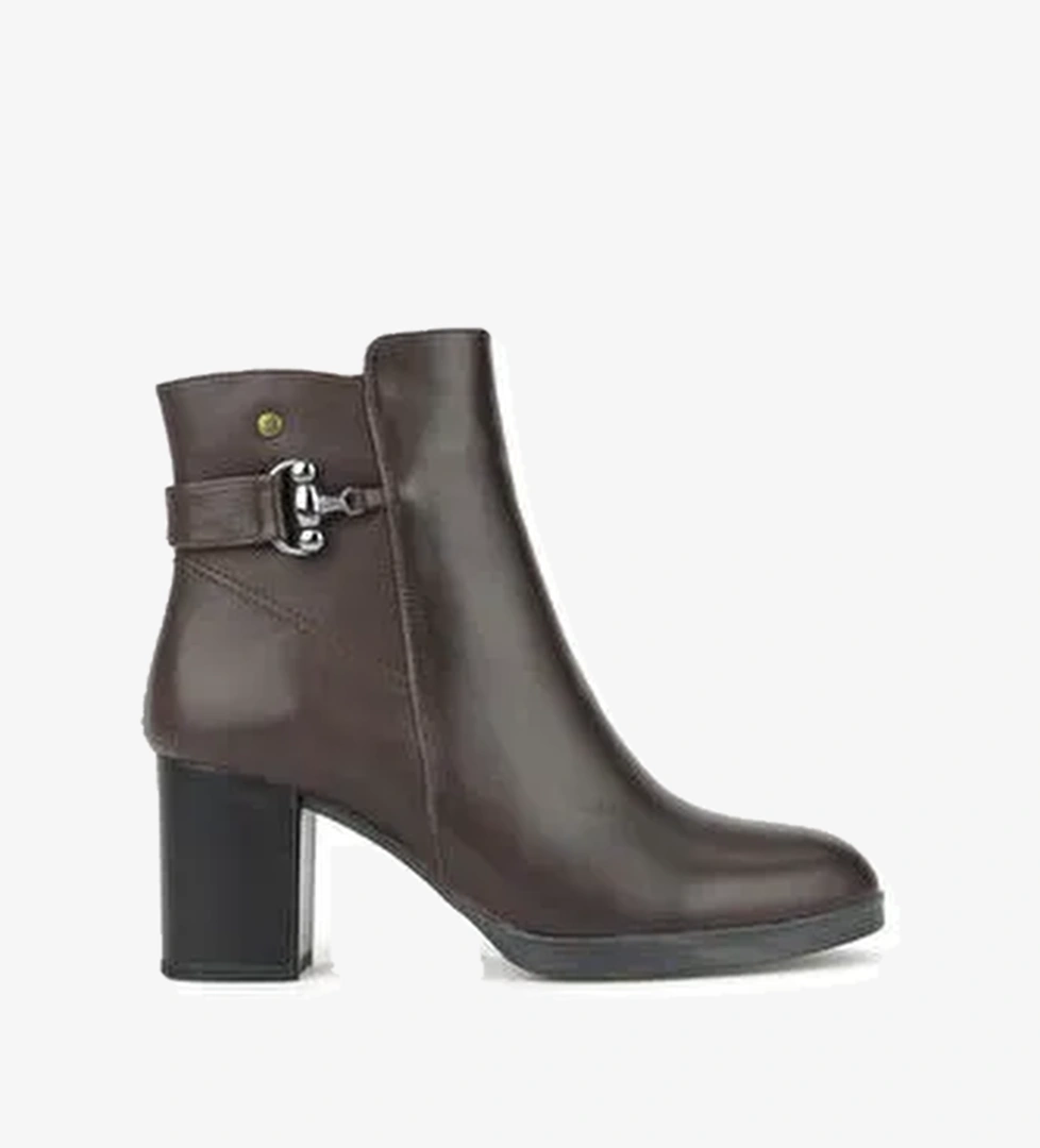 Kadın Hakiki Deri Bot 1531022Z7571 Kahve - Görsel 1