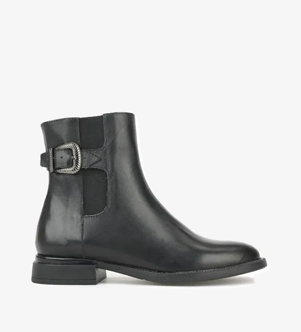 Kadın Hakiki Deri Bot 1531022Z7614 Siyah - Görsel 1