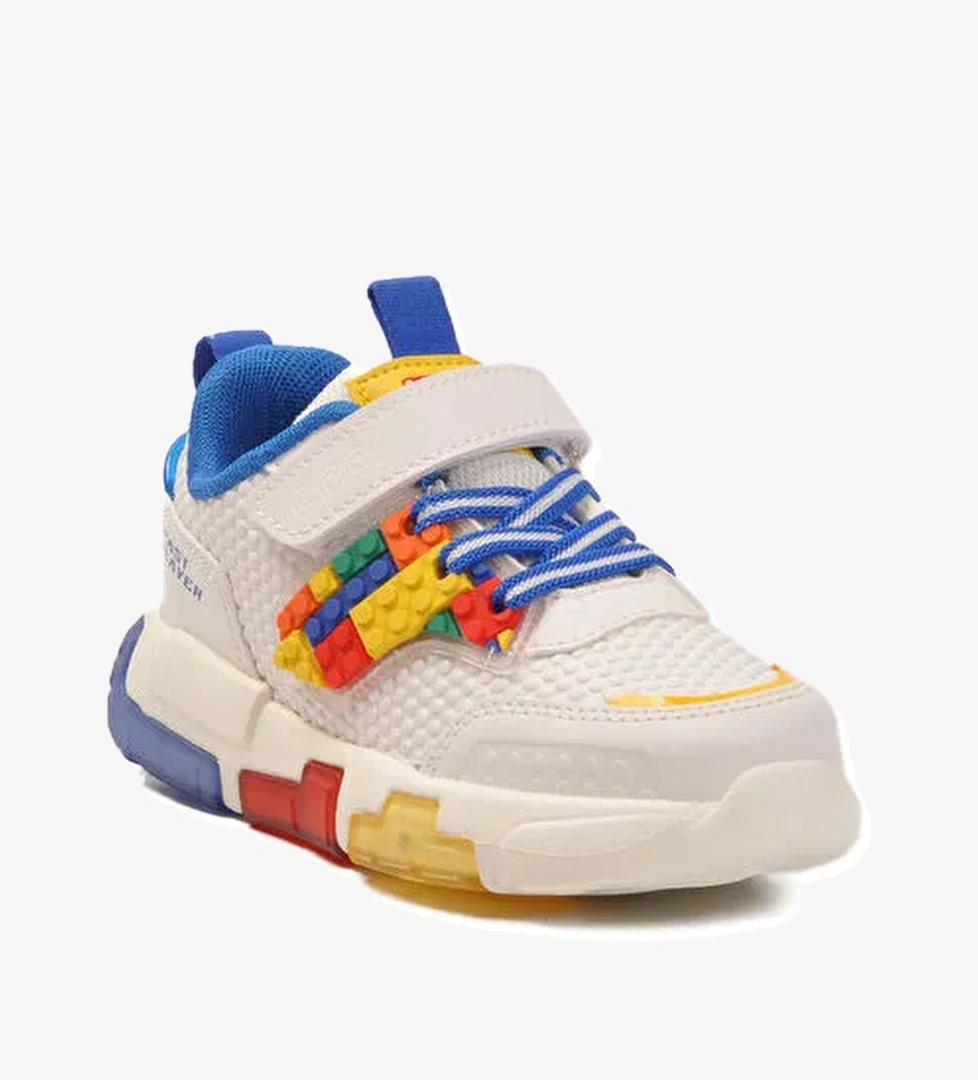 Saks Cırtlı Işıklı Hafif Erkek Çocuk Spor Ayakkabı Heros P