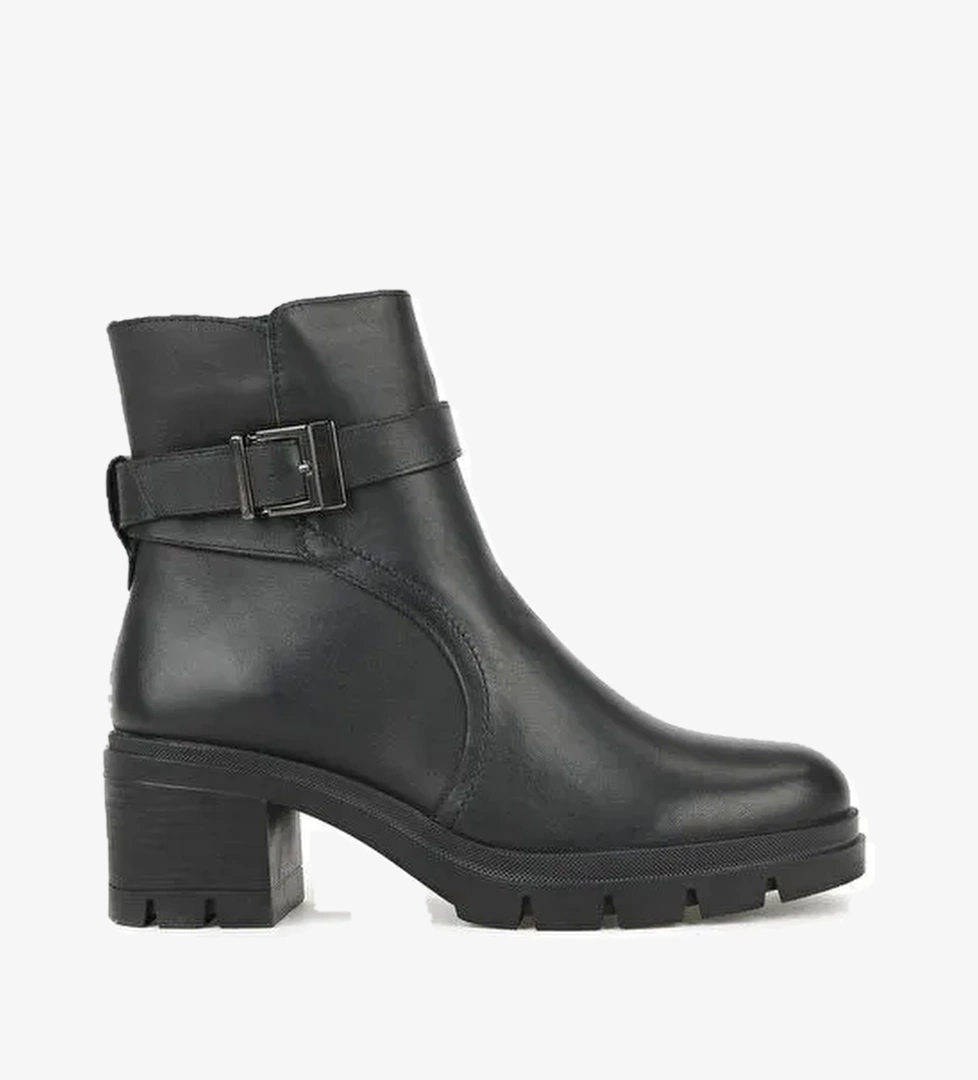 Kadın Hakiki Deri Bot 1531022Z7694 Siyah - Görsel 1