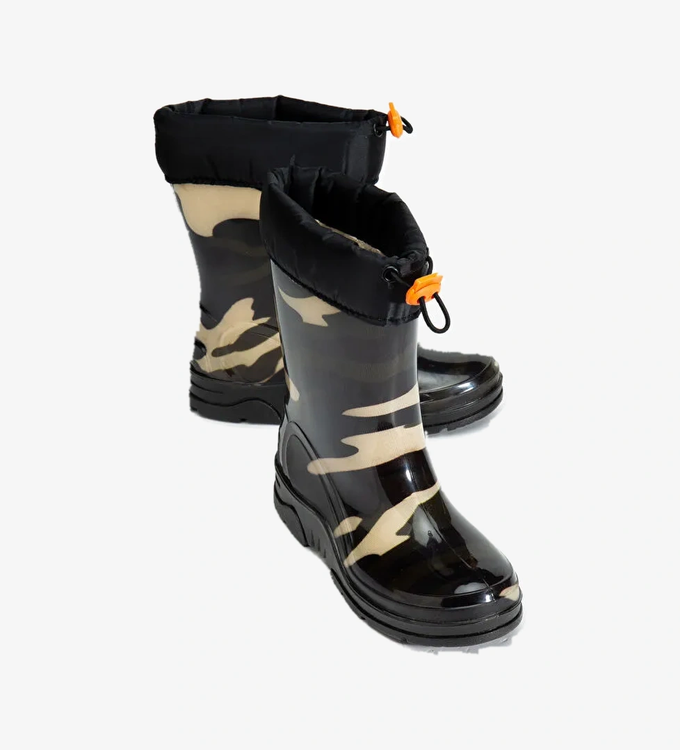 Arısan Termal Kürklü Soğuk Geçirmez Unisex Çocuk Çizme - Görsel 1