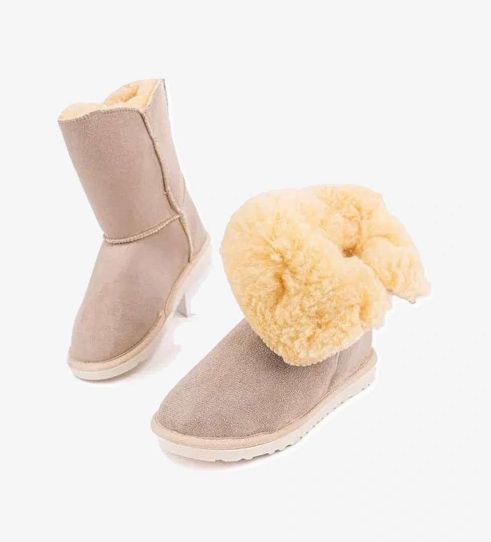 KİDDY Düğmeli Kürklü Çocuk Kışlık Bot - Görsel 1