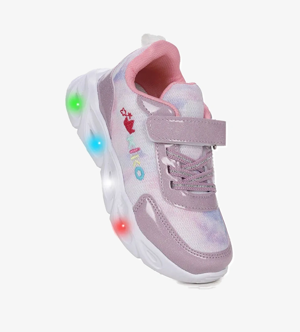 Teno Cırtlı Işıklı Kız Çocuk Spor Ayakkabı