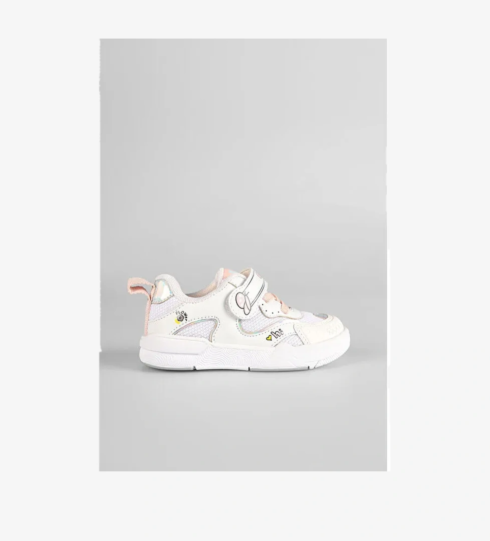 Vicco Vicco Ayakkabı Baskılı Günlük Kız Bebek Repair Beyaz/pudra Sneaker model görseli