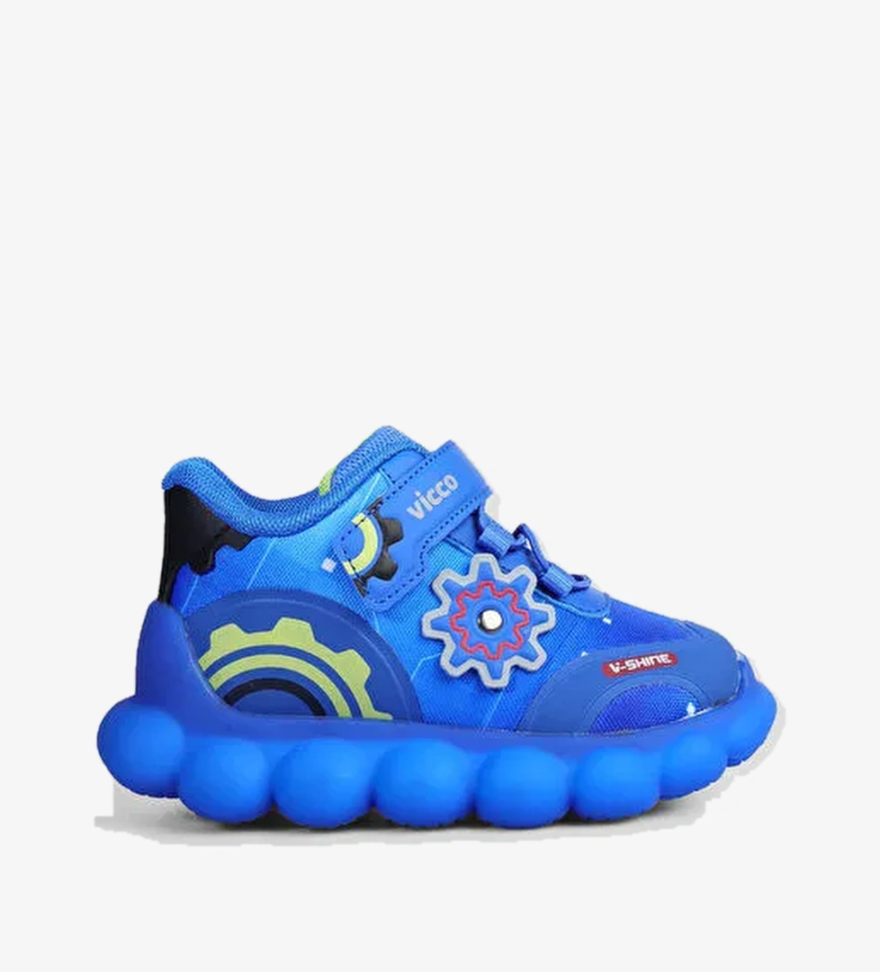 Port Işıklı Erkek Bebek Saks Mavi Spor Ayakkabı