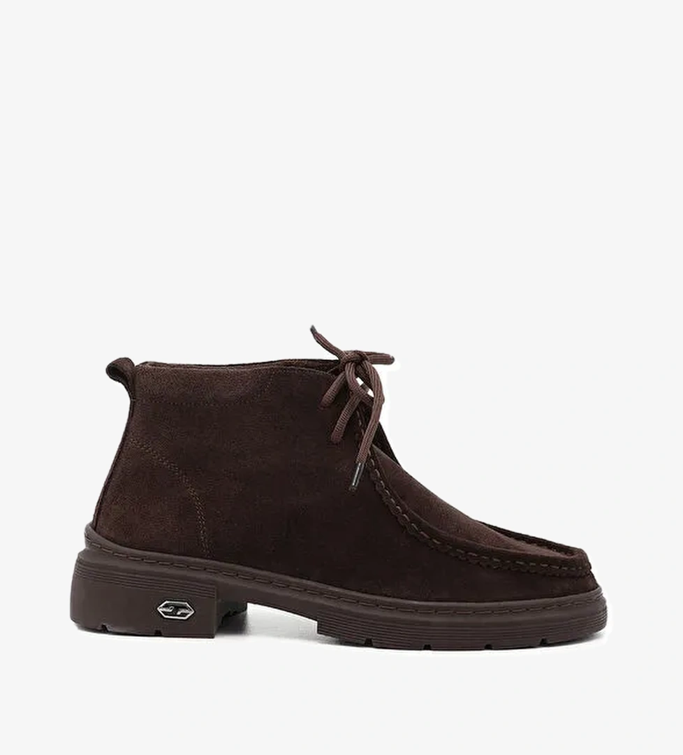 Kadın AÇIK KAHVERENGİ Bağcıklı Hakiki Deri Comfort Bot