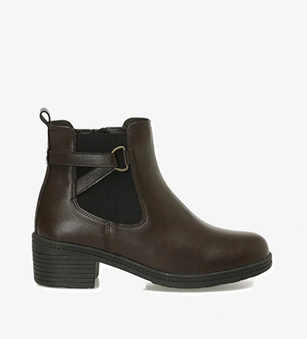 167073.Z5PR Kahverengi Kadın Topuklu Bot - Görsel 1