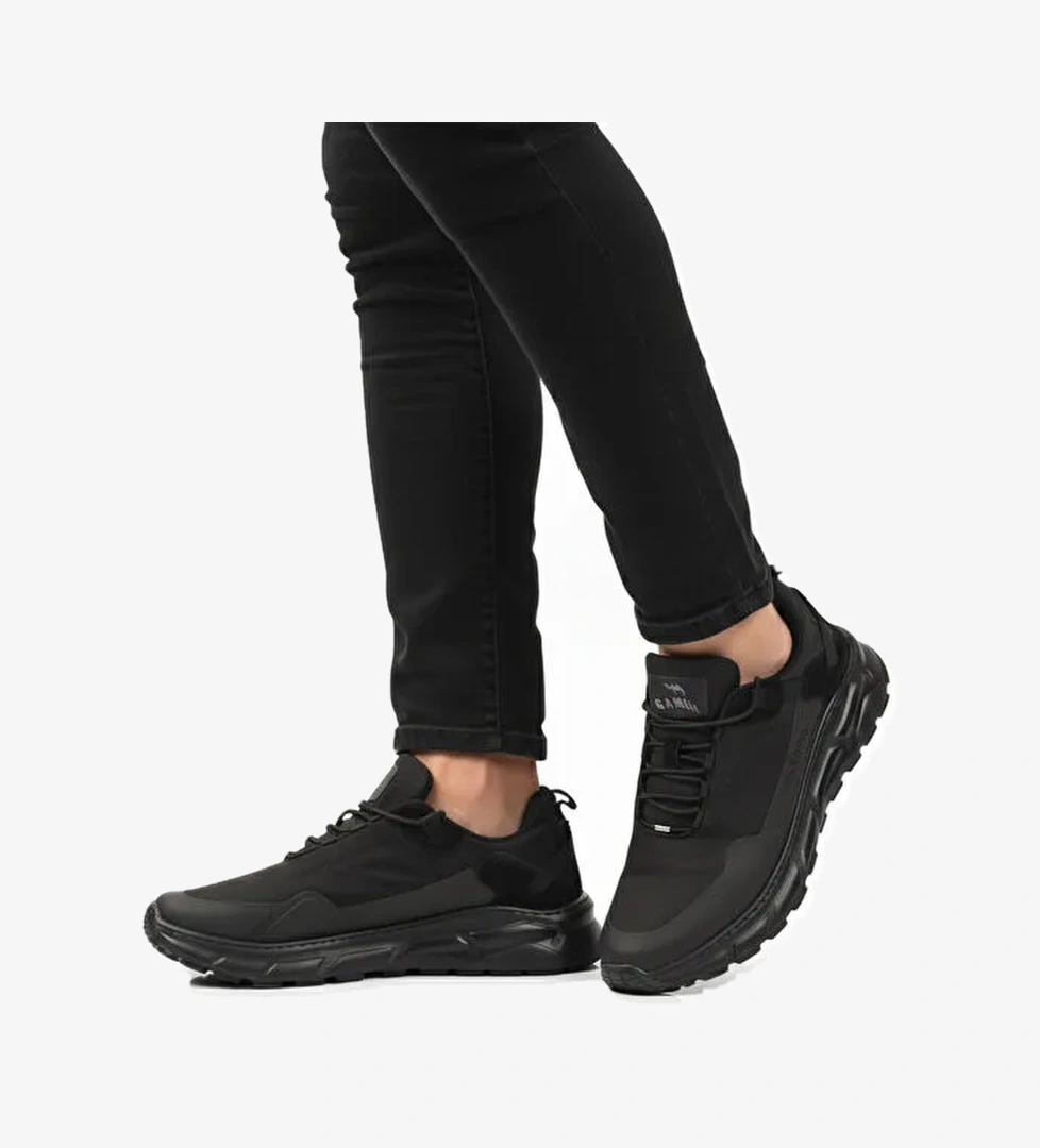 Siyah Bağcıklı Erkek Yürüyüş ve Spor Ayakkabı Rainy M - Görsel 1