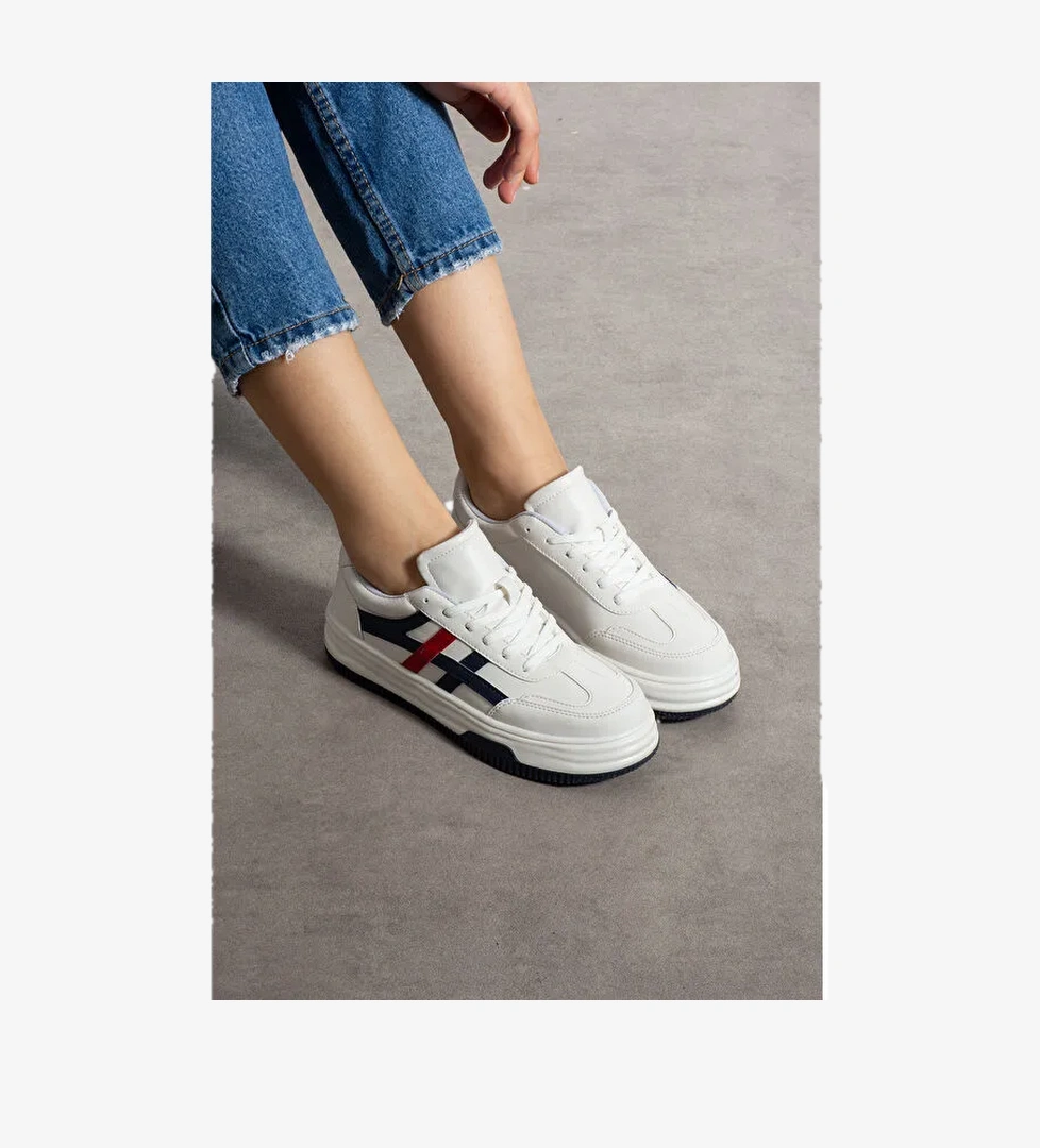 Beyaz Kadın Günlük Sneaker Spor Ayakkabı