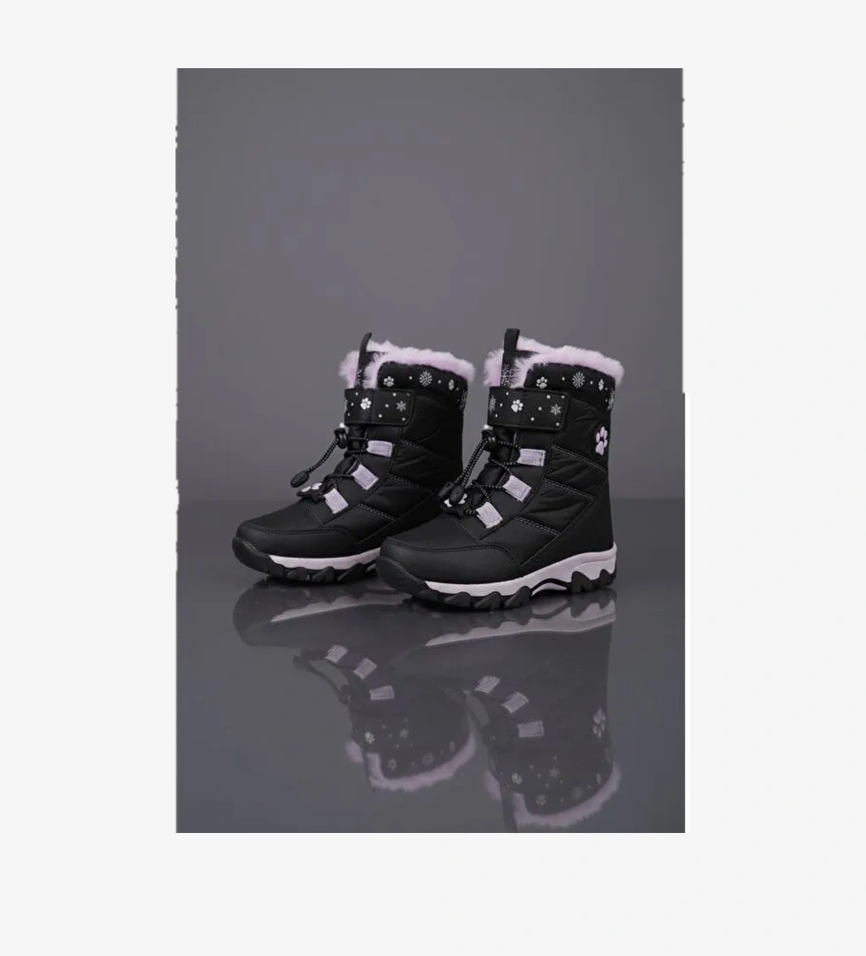 RAGYER İçi Kürklü Bağcıklı ve Cırtlı Kız Çocuk Bot - Görsel 1